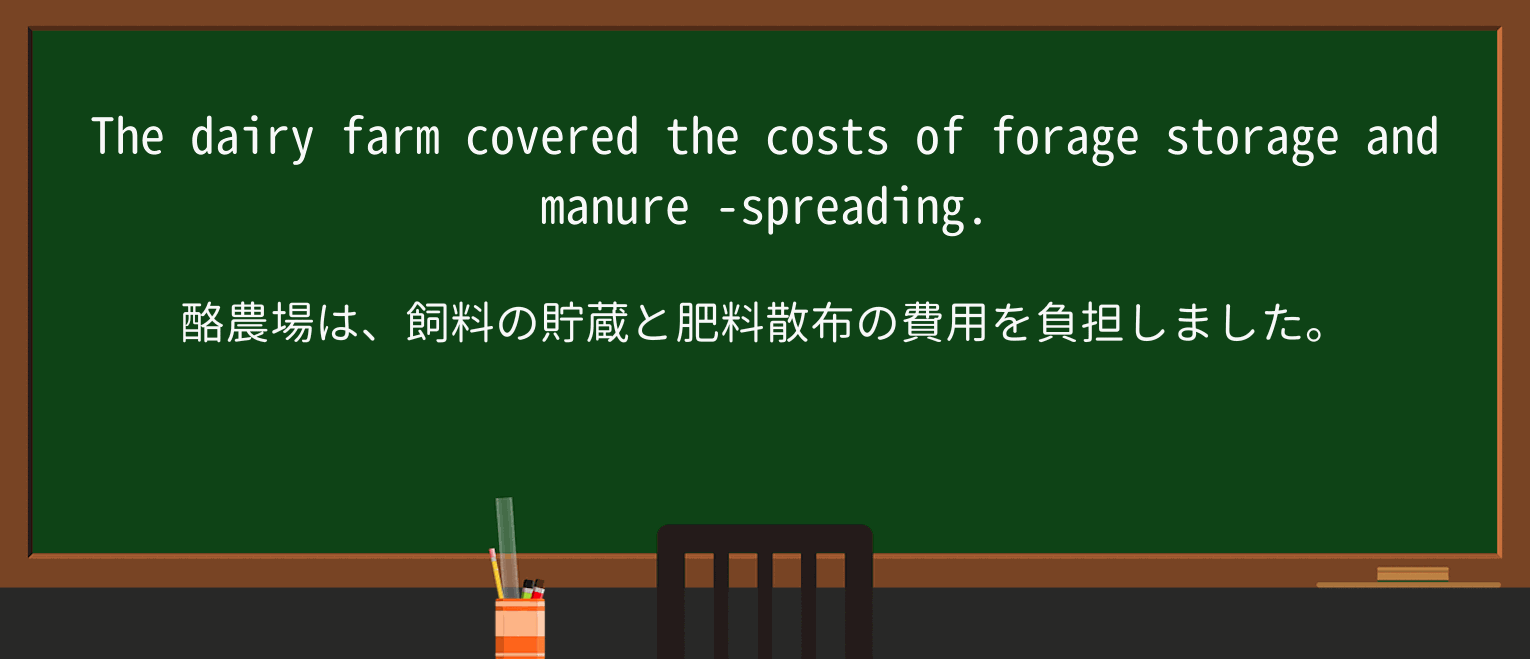 【英単語】manureを徹底解説!意味、使い方、例文、読み方 ・例文2