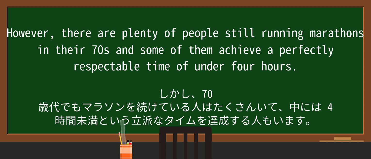 【英単語】marathonを徹底解説!意味、使い方、例文、読み方 ・例文1