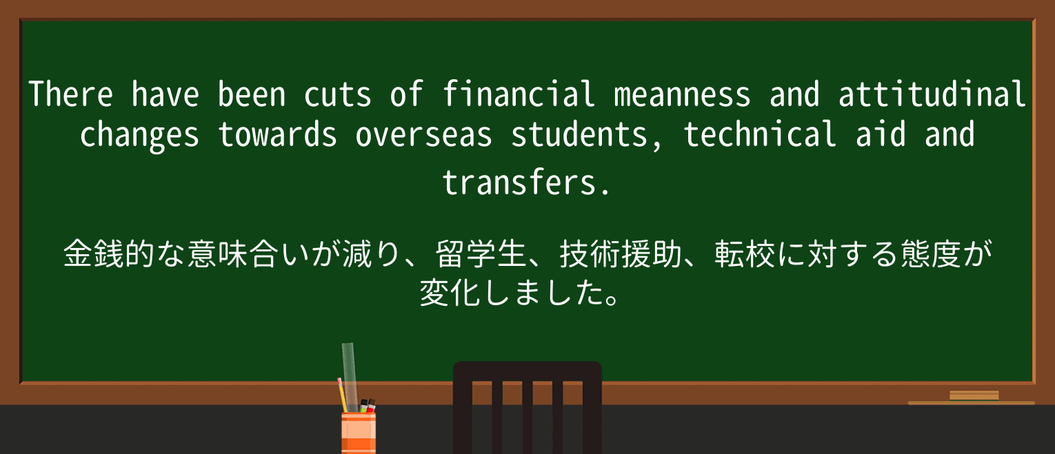 【英単語】meannessを徹底解説!意味、使い方、例文、読み方 ・例文1