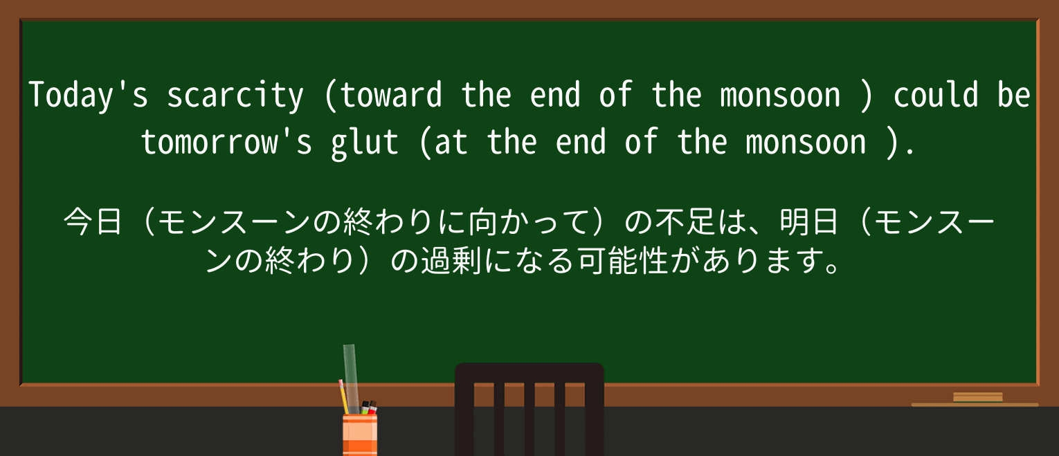 【英単語】monsoonを徹底解説!意味、使い方、例文、読み方 ・例文2