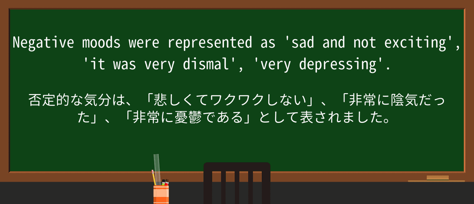 【英単語】moodを徹底解説!意味、使い方、例文、読み方 ・例文3