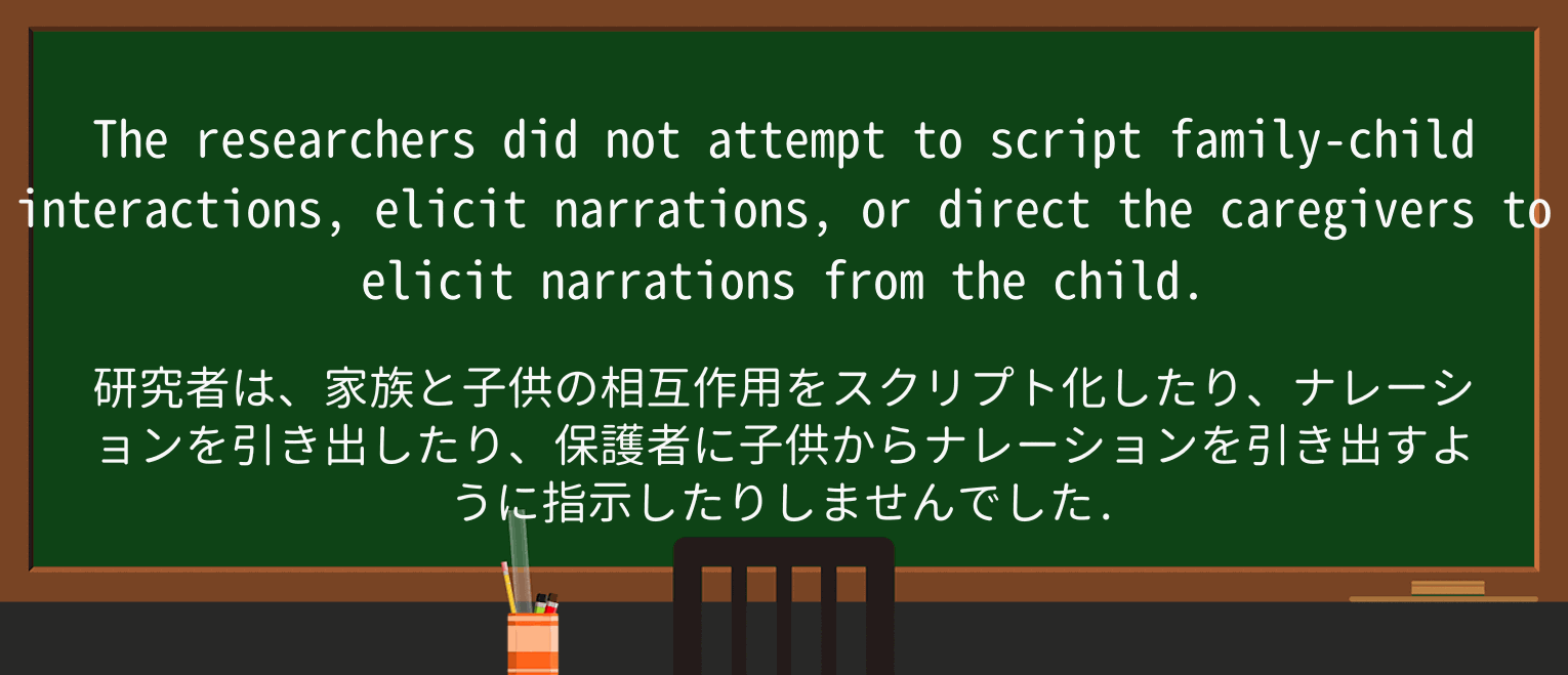 【英単語】narrationを徹底解説!意味、使い方、例文、読み方 ・例文1