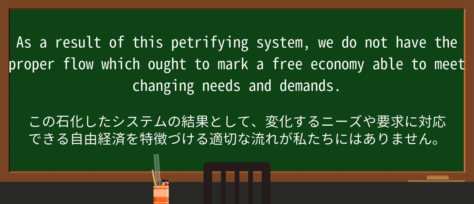 【英単語】petrifyを徹底解説!意味、使い方、例文、読み方 ・例文3