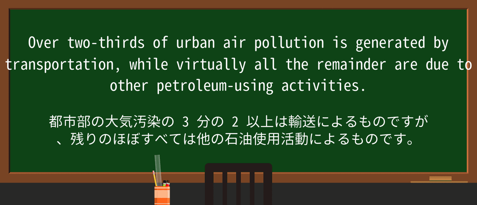 【英単語】pollutionを徹底解説!意味、使い方、例文、読み方 ・例文2