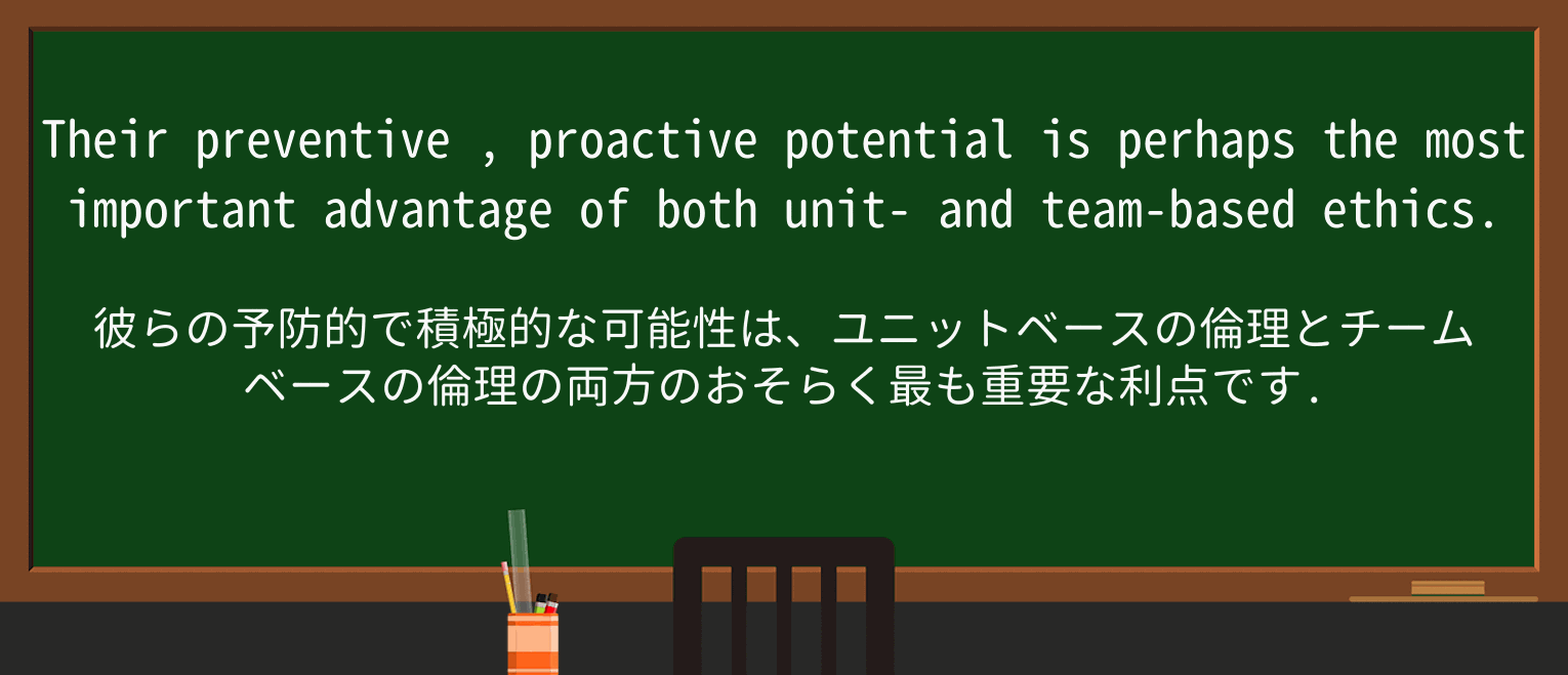 【英単語】preventiveを徹底解説!意味、使い方、例文、読み方 ・例文3