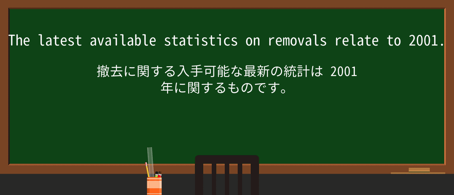 【英単語】removalを徹底解説!意味、使い方、例文、読み方 ・例文3
