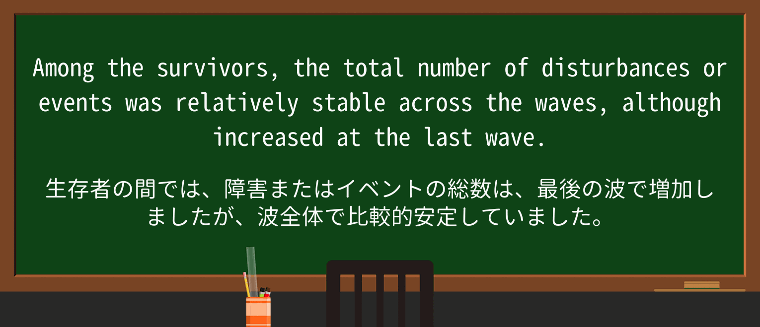 【英単語】survivorを徹底解説!意味、使い方、例文、読み方 ・例文3