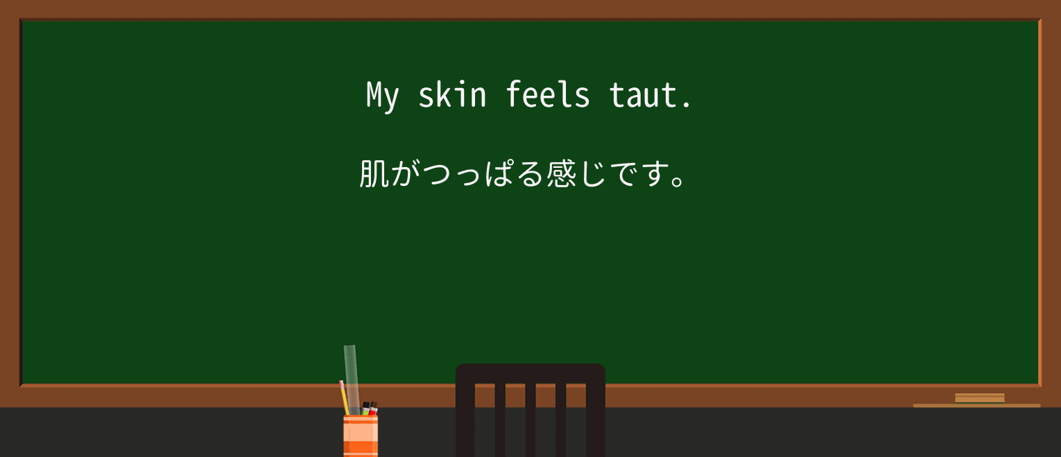 【英単語】tautを徹底解説!意味、使い方、例文、読み方 ・例文1