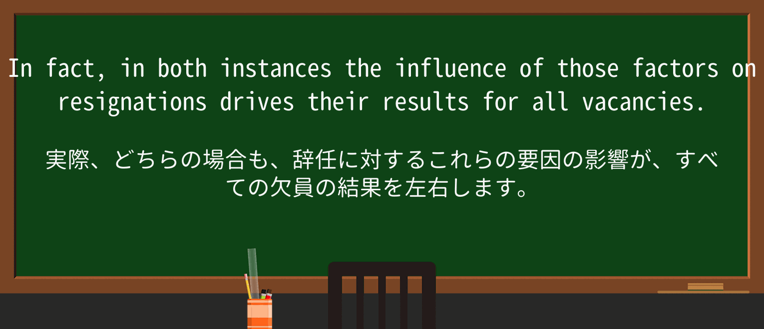 【英単語】vacancyを徹底解説!意味、使い方、例文、読み方 ・例文3