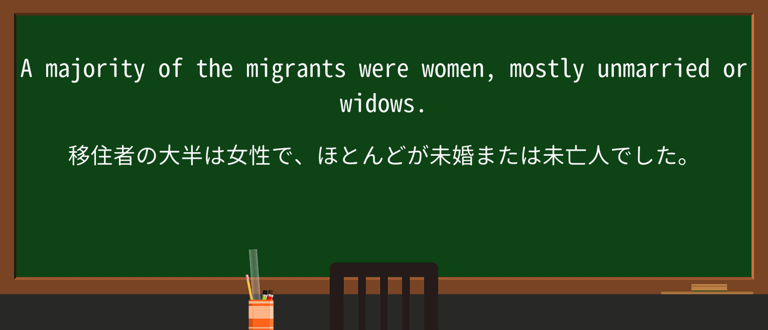 【英単語】widowを徹底解説!意味、使い方、例文、読み方 ・例文1