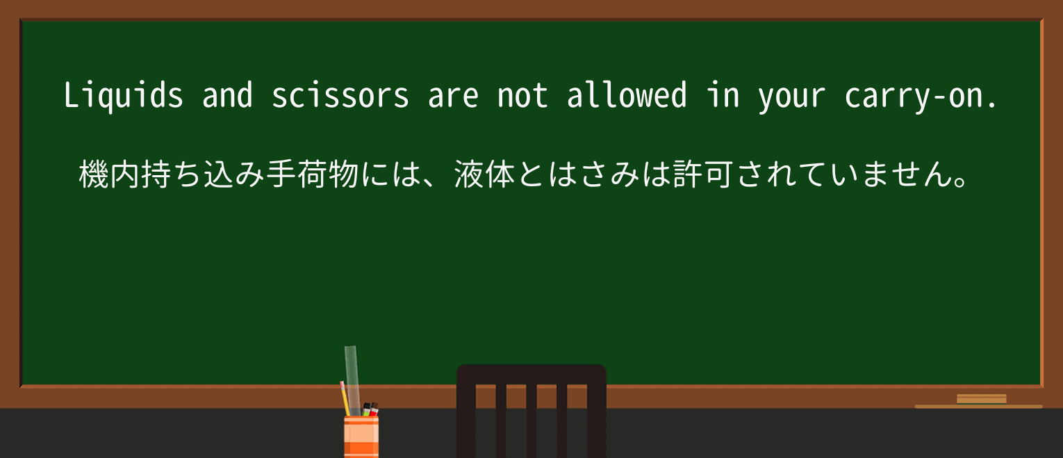 【英単語】carry-onを徹底解説!意味、使い方、例文、読み方 ・例文1