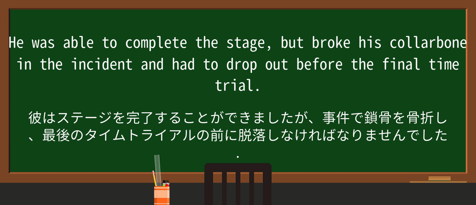 【英単語】collarboneを徹底解説!意味、使い方、例文、読み方 ・例文1