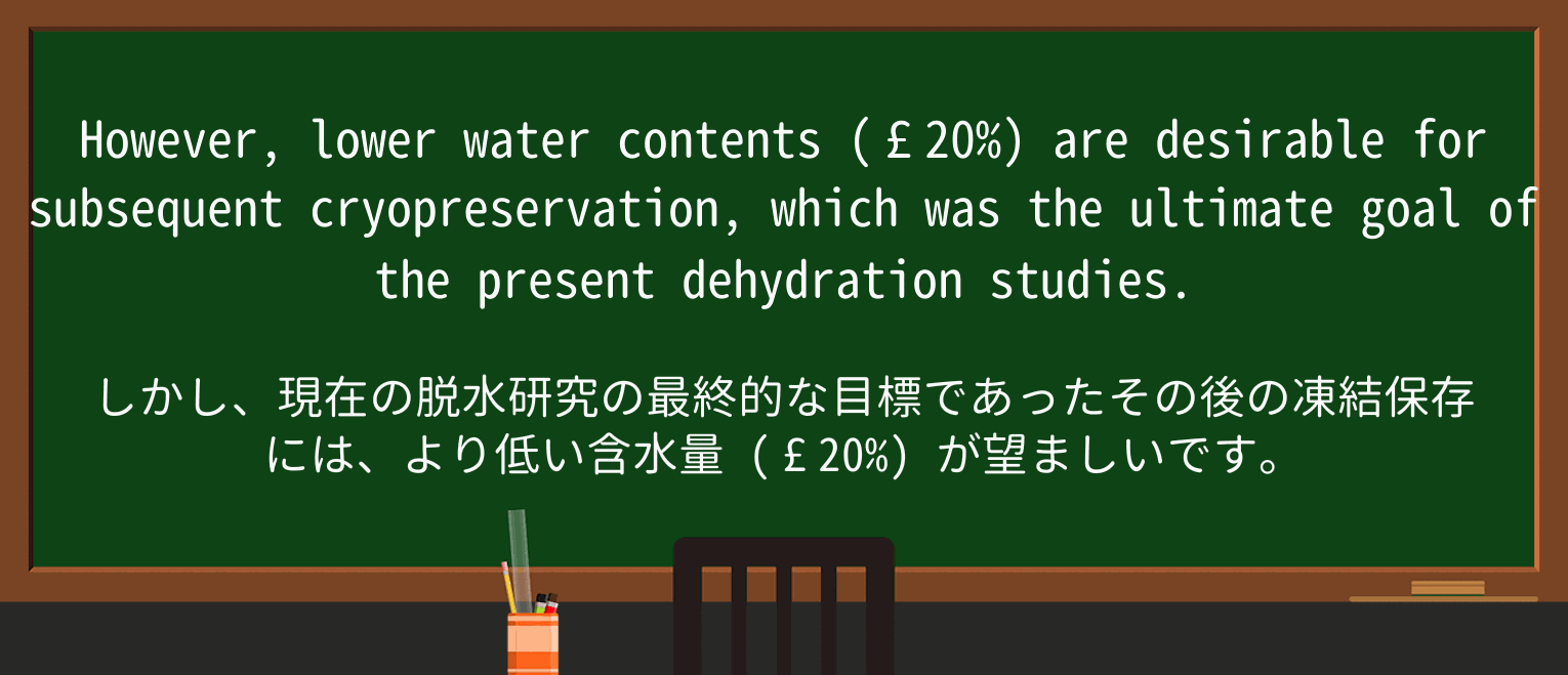 【英単語】dehydrationを徹底解説!意味、使い方、例文、読み方 ・例文1
