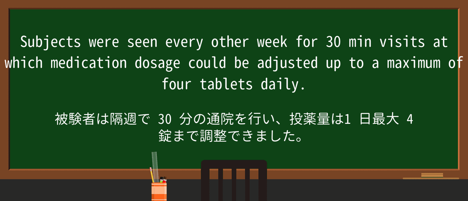【英単語】dosageを徹底解説!意味、使い方、例文、読み方 ・例文3