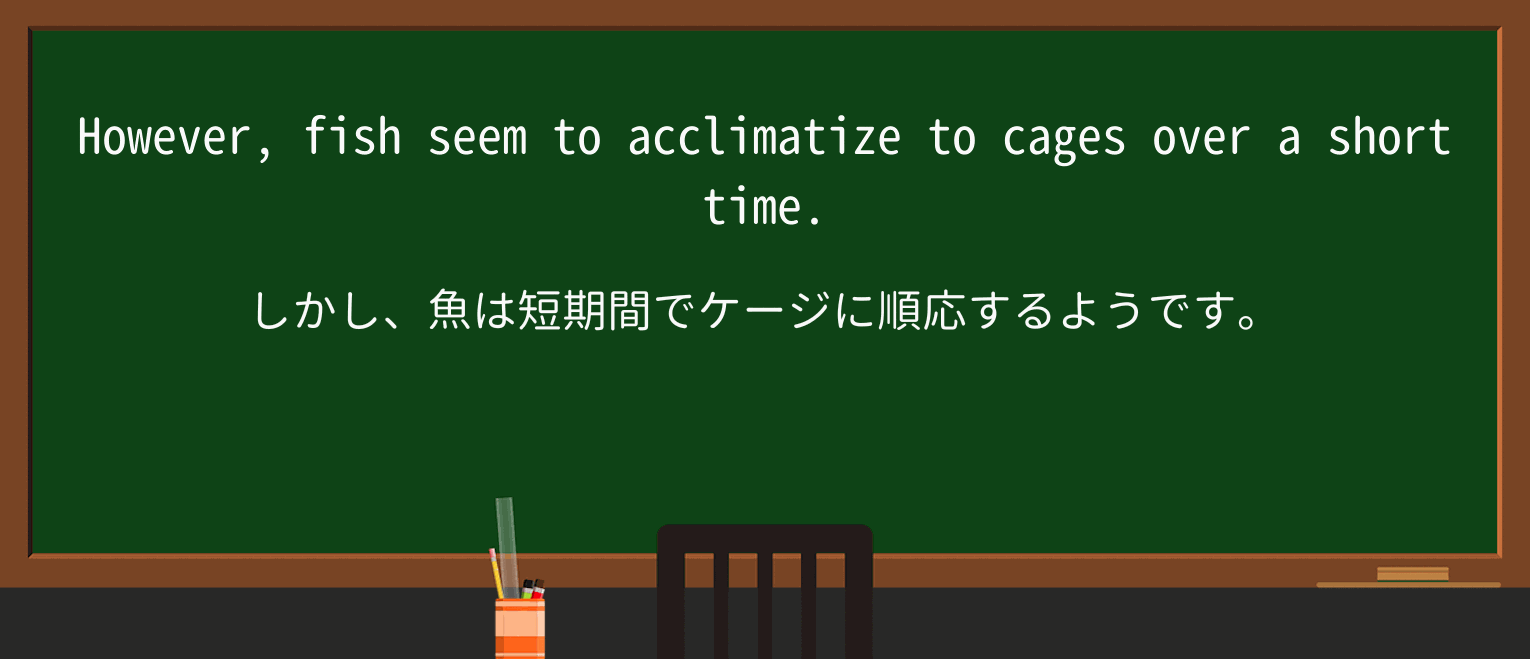 【英単語】acclimatizeを徹底解説!意味、使い方、例文、読み方 ・例文2