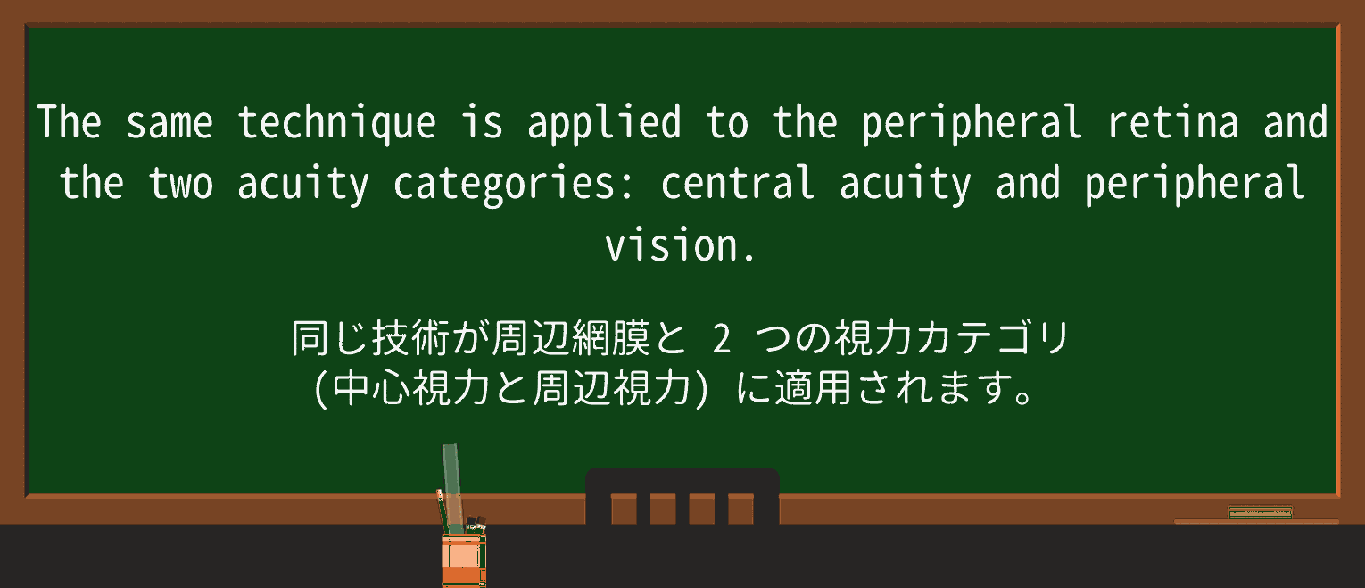 【英単語】acuityを徹底解説!意味、使い方、例文、読み方 ・例文2
