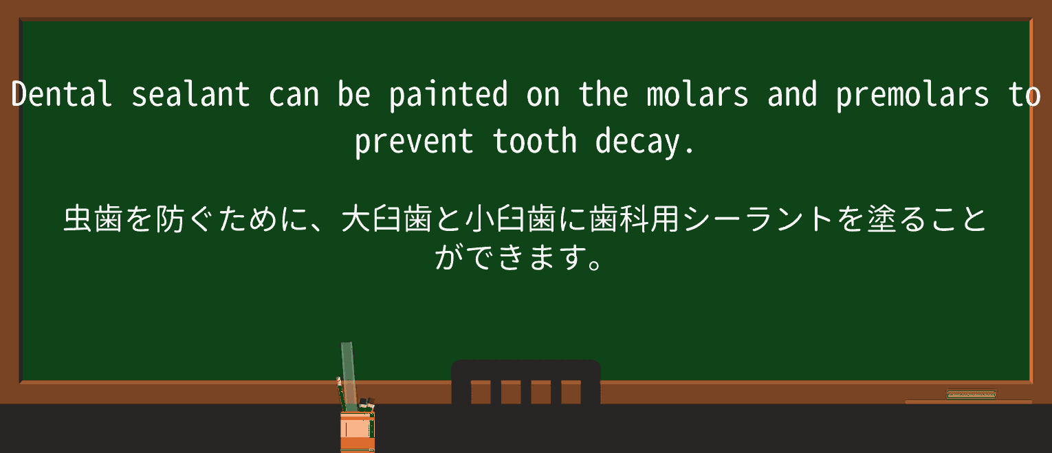 【英単語】molarを徹底解説!意味、使い方、例文、読み方 ・例文1