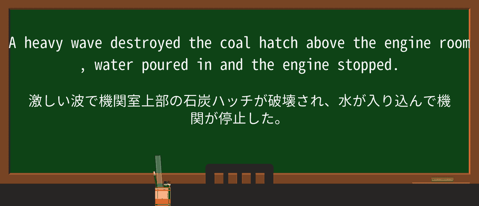 【英単語】engine-roomを徹底解説!意味、使い方、例文、読み方 ・例文3