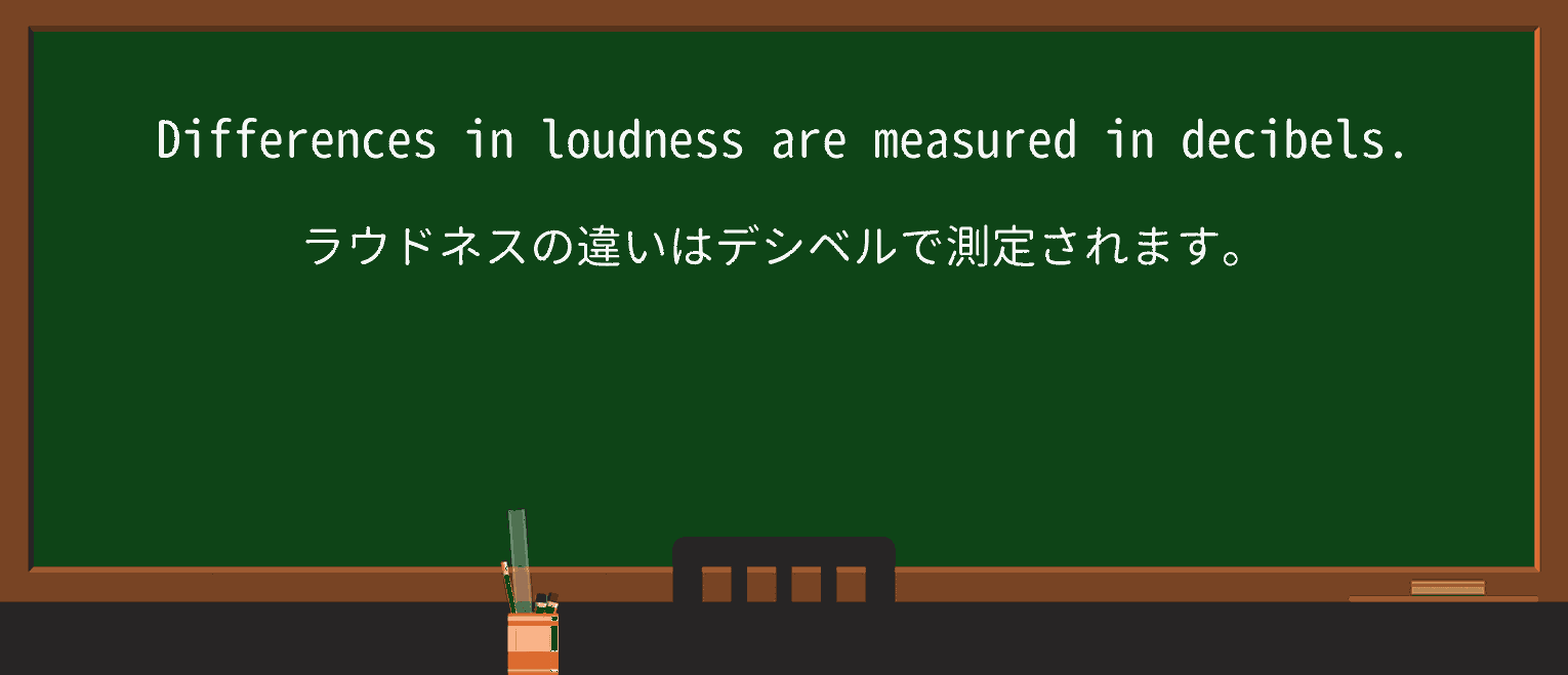 【英単語】loudnessを徹底解説!意味、使い方、例文、読み方 ・例文1