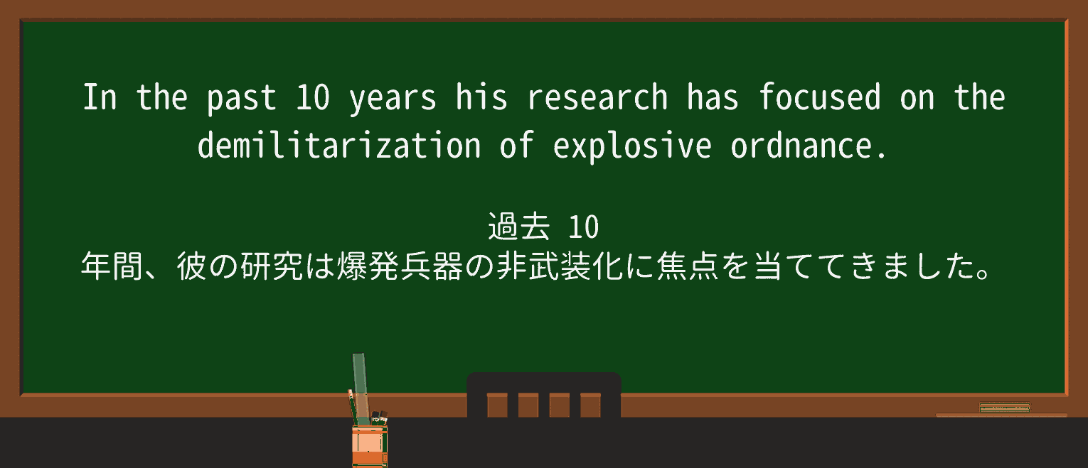 【英単語】demilitarizationを徹底解説!意味、使い方、例文、読み方 ・例文4