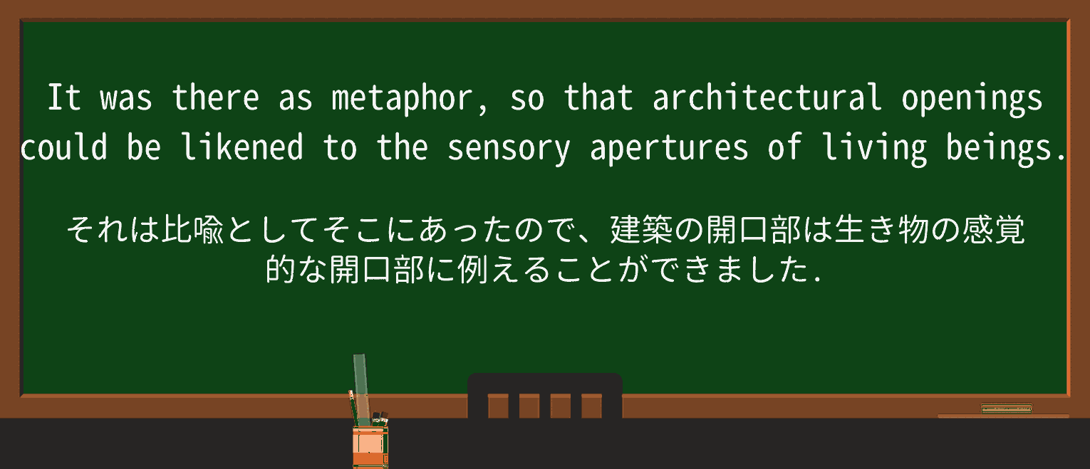 【英単語】apertureを徹底解説!意味、使い方、例文、読み方 ・例文2