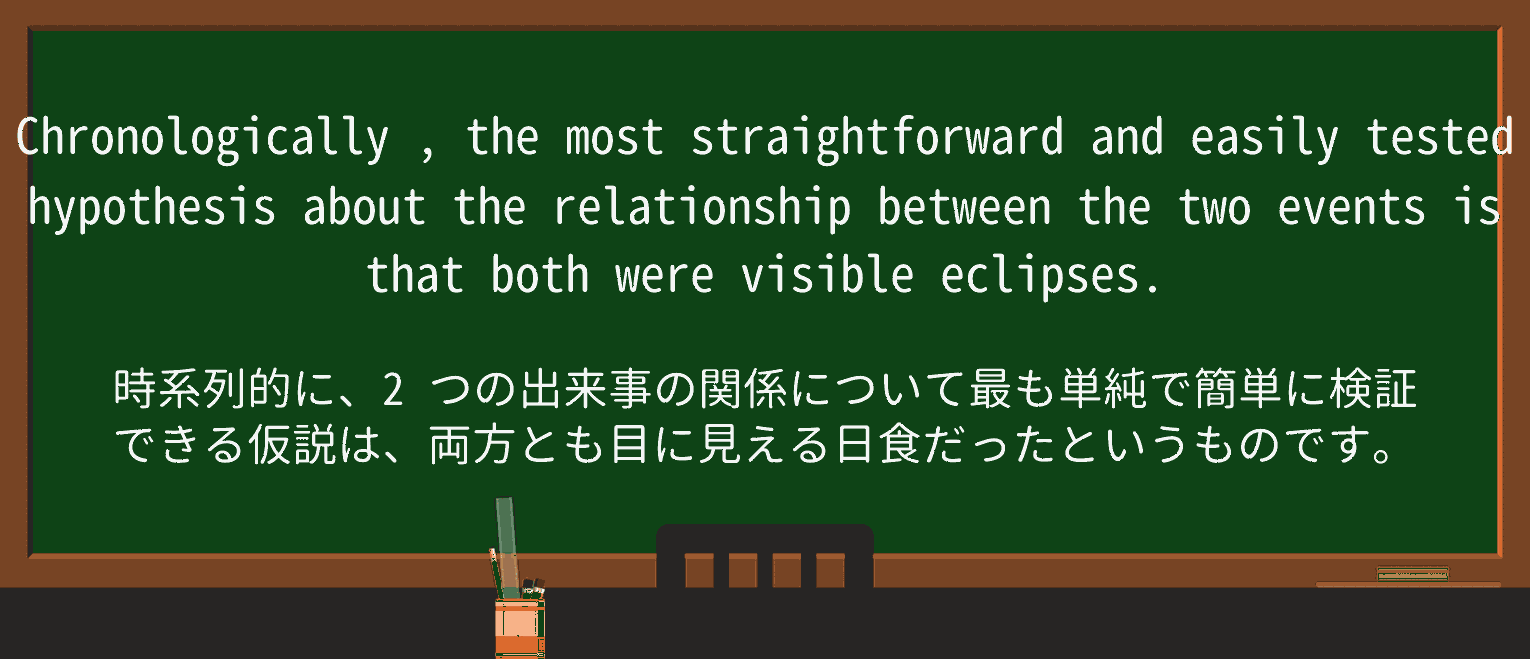 【英単語】chronologicallyを徹底解説!意味、使い方、例文、読み方 ・例文4