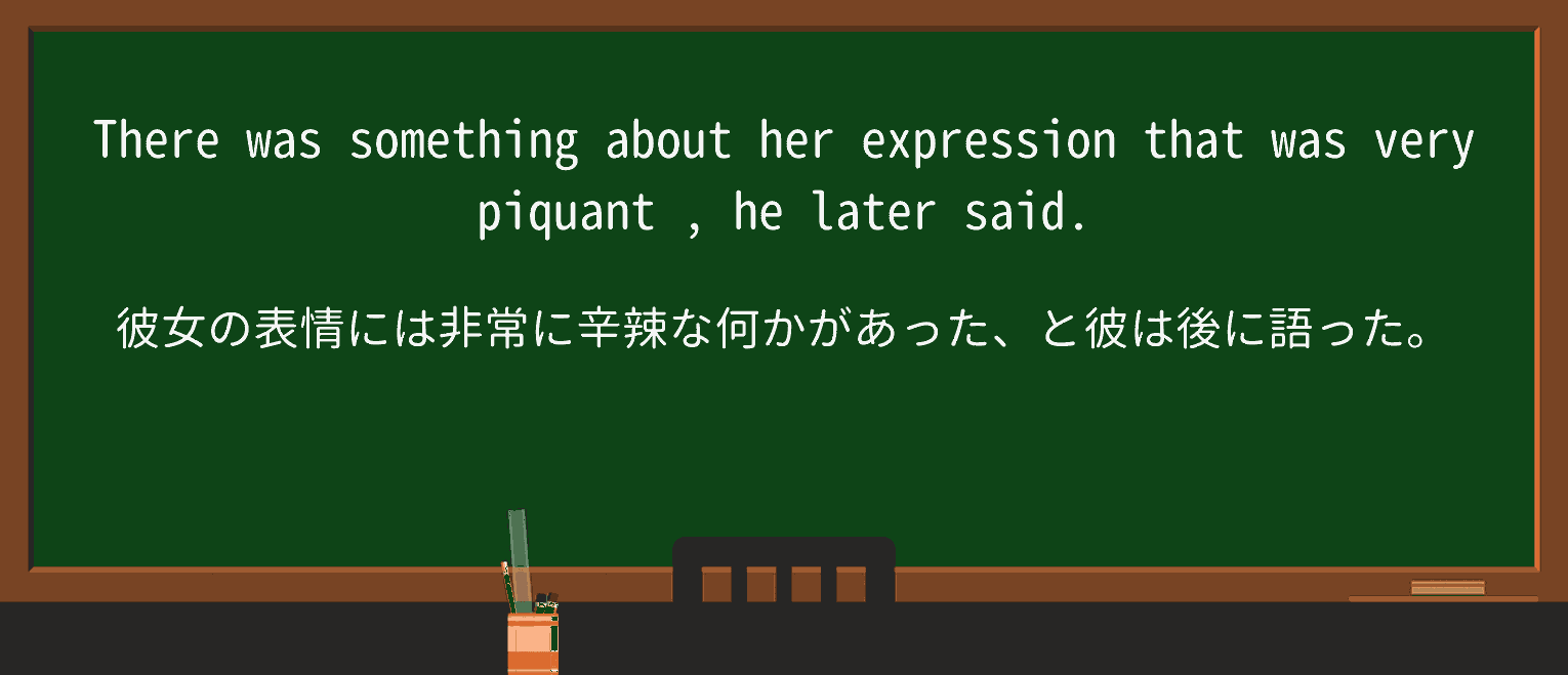 【英単語】piquantを徹底解説!意味、使い方、例文、読み方 ・例文2