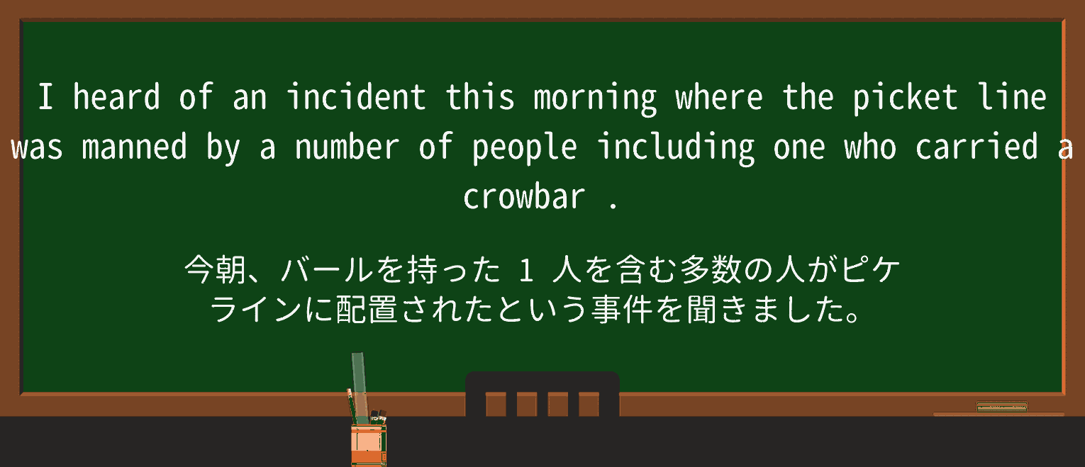 【英単語】crowbarを徹底解説!意味、使い方、例文、読み方 ・例文2