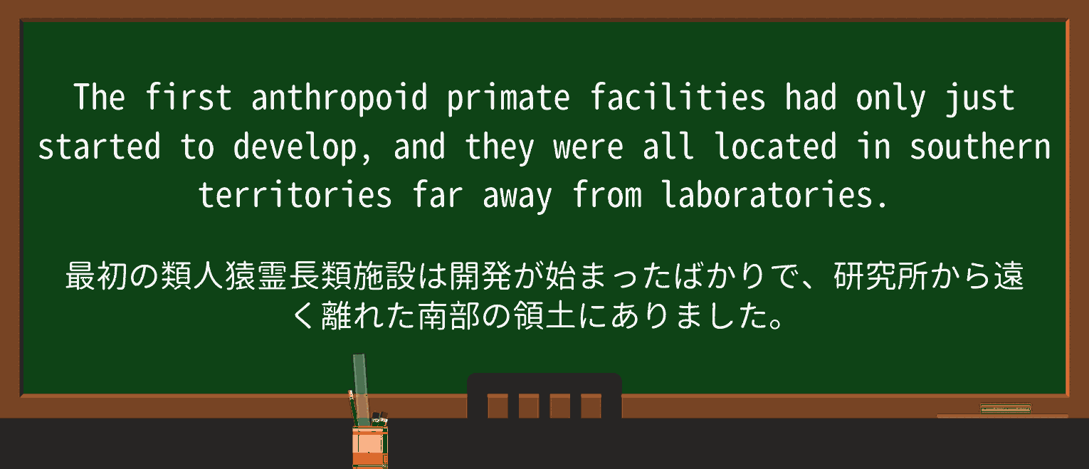 【英単語】anthropoidを徹底解説!意味、使い方、例文、読み方 ・例文2