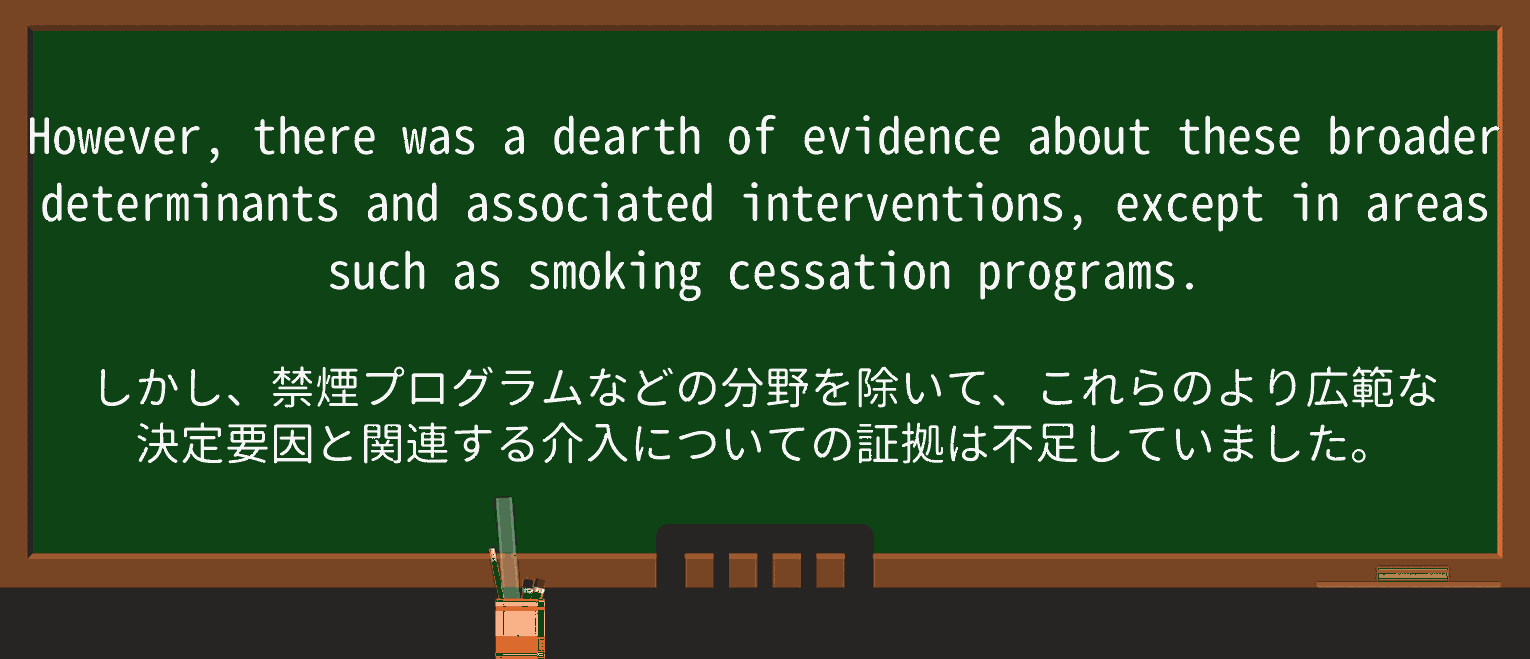 【英単語】dearthを徹底解説!意味、使い方、例文、読み方 ・例文3