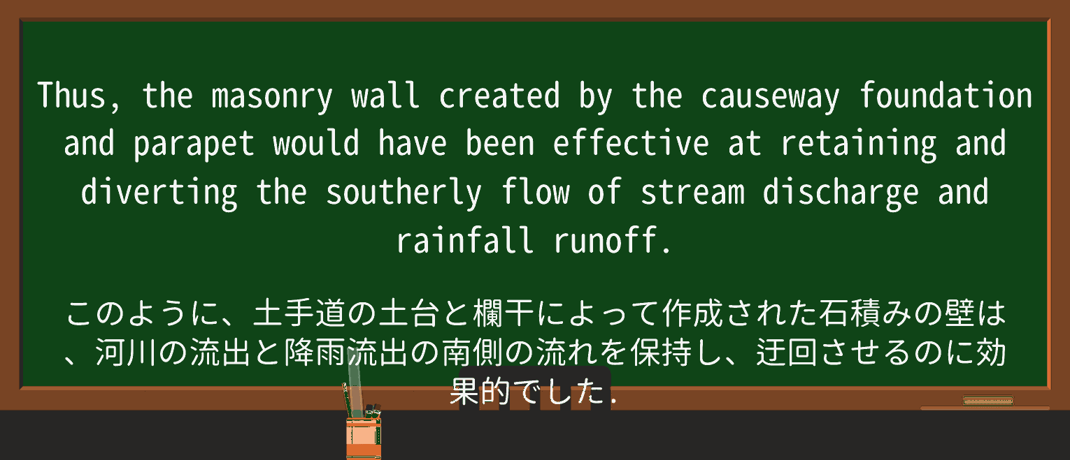 【英単語】parapetを徹底解説!意味、使い方、例文、読み方 ・例文3