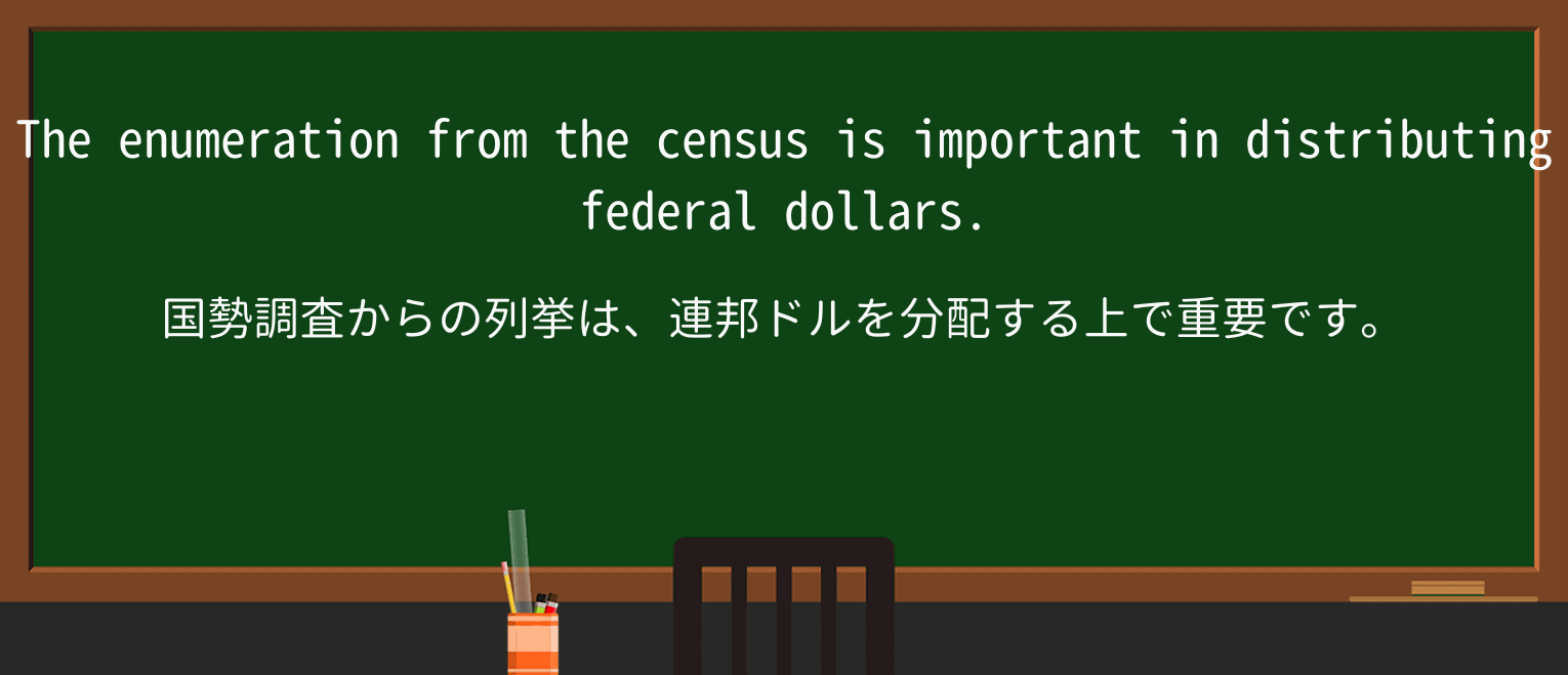 【英単語】enumerationを徹底解説!意味、使い方、例文、読み方 ・例文1