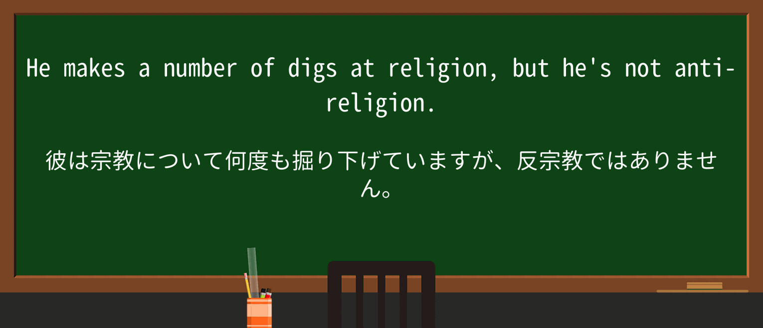 【英単語】anti-religionを徹底解説!意味、使い方、例文、読み方 ・例文1