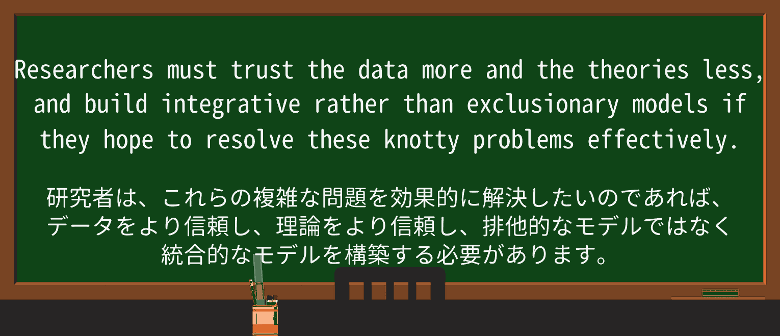 【英単語】knottyを徹底解説!意味、使い方、例文、読み方 ・例文4