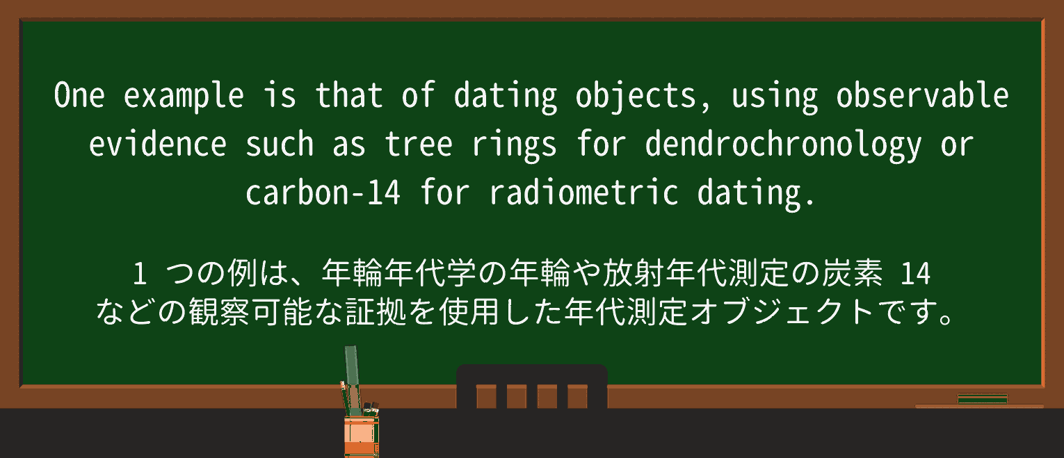 【英単語】dendrochronologyを徹底解説!意味、使い方、例文、読み方 ・例文3