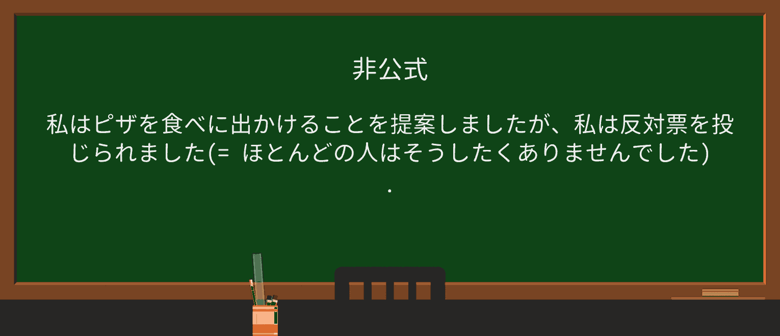 【英単語】outvoteを徹底解説!意味、使い方、例文、読み方 ・例文1