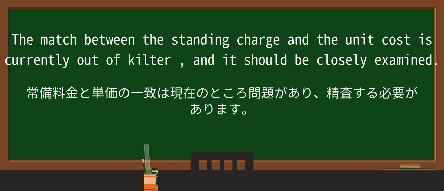 【英単語】kilterを徹底解説!意味、使い方、例文、読み方 ・例文3