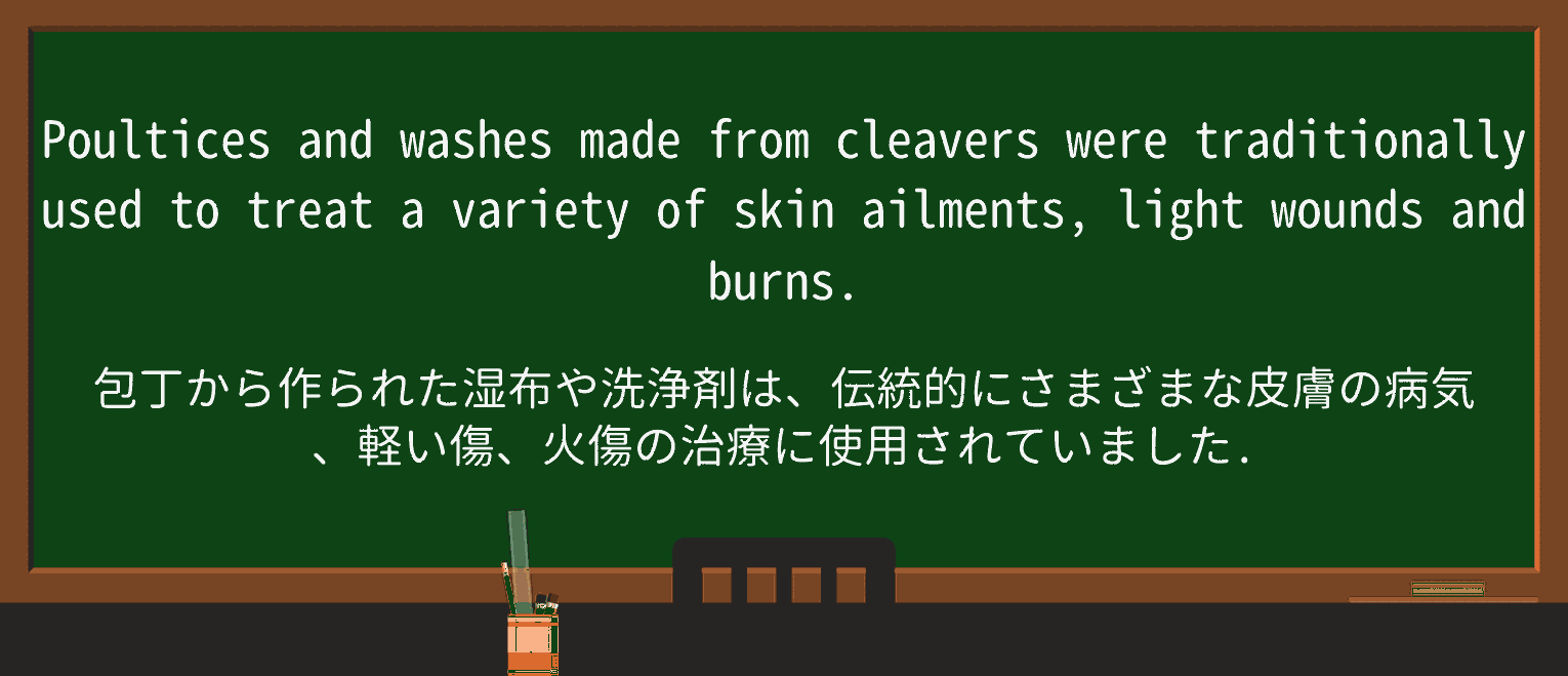 【英単語】cleaverを徹底解説!意味、使い方、例文、読み方 ・例文4