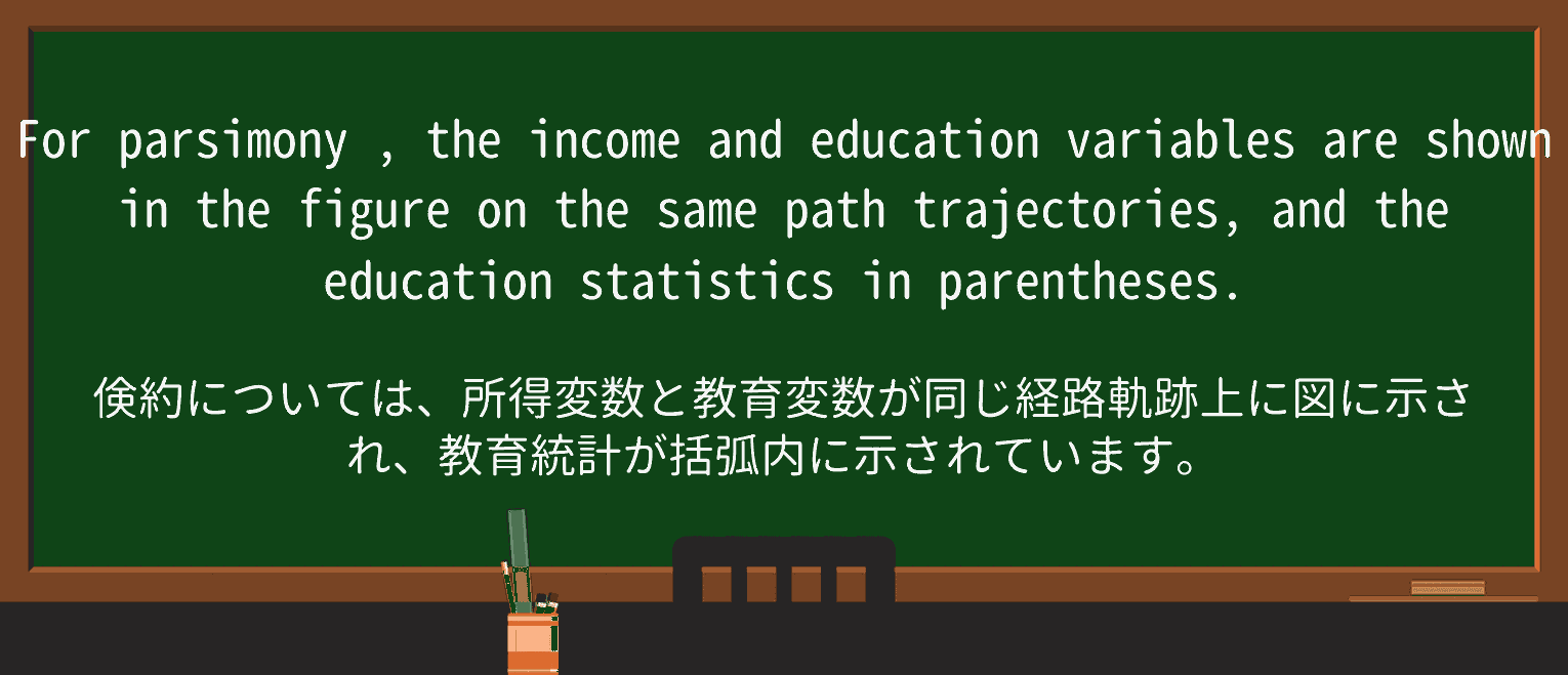 【英単語】parsimonyを徹底解説!意味、使い方、例文、読み方 ・例文3