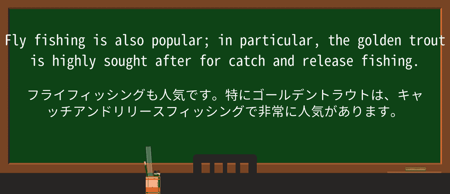 【英単語】fly-fishingを徹底解説!意味、使い方、例文、読み方 ・例文3
