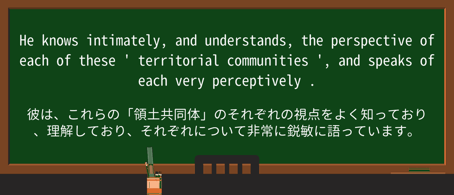 【英単語】perceptivelyを徹底解説!意味、使い方、例文、読み方 ・例文3