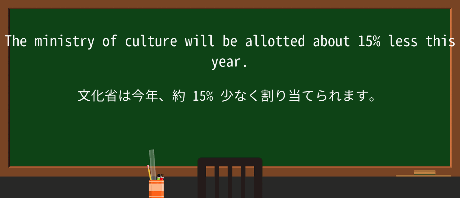 【英単語】allotを徹底解説!意味、使い方、例文、読み方 ・例文1