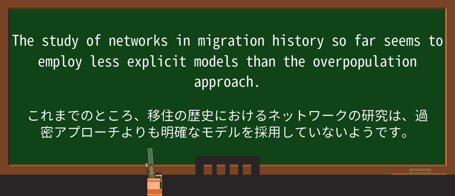 【英単語】overpopulationを徹底解説!意味、使い方、例文、読み方 ・例文4