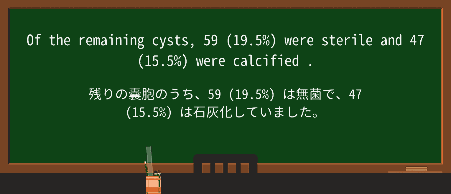 【英単語】calcifiedを徹底解説!意味、使い方、例文、読み方 ・例文4