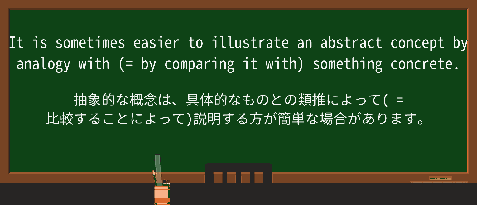 【英単語】analogyを徹底解説!意味、使い方、例文、読み方 ・例文1