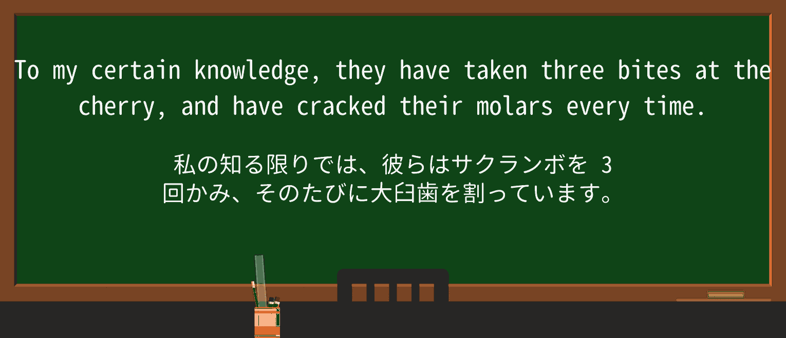 【英単語】molarを徹底解説!意味、使い方、例文、読み方 ・例文4