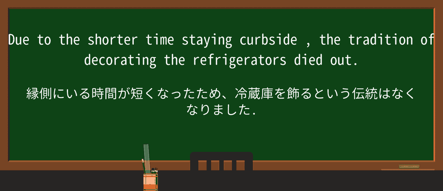 【英単語】curbsideを徹底解説!意味、使い方、例文、読み方 ・例文2