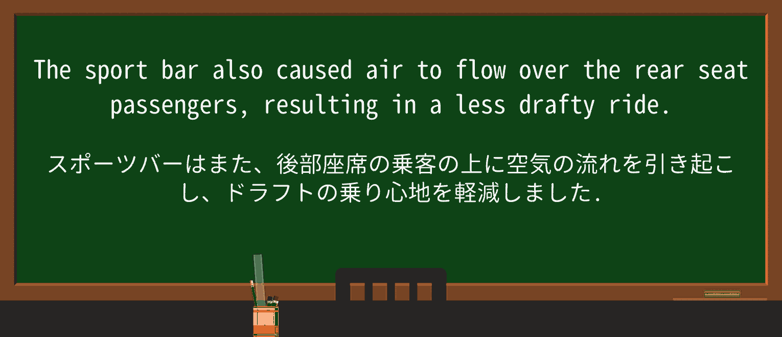 【英単語】draftyを徹底解説!意味、使い方、例文、読み方 ・例文1
