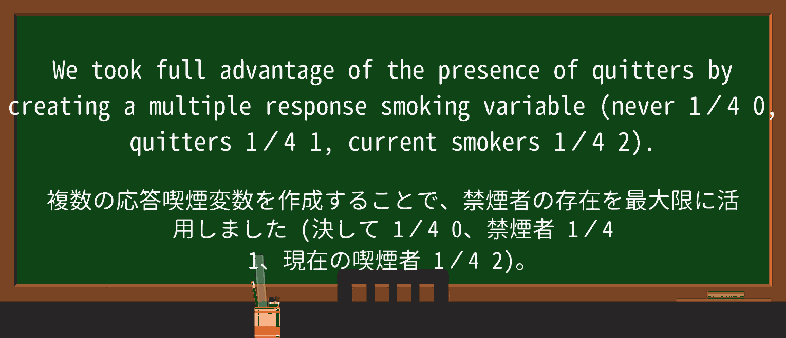 【英単語】quitterを徹底解説!意味、使い方、例文、読み方 ・例文4