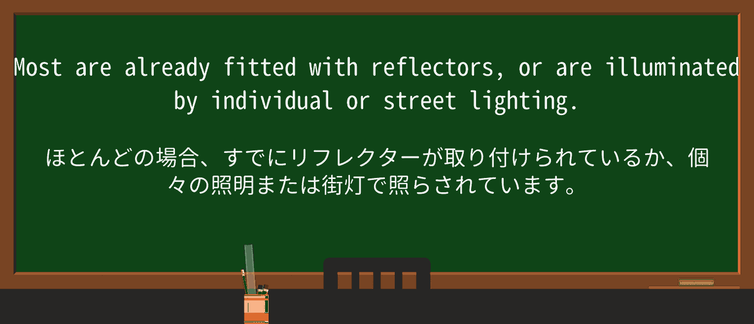 【英単語】reflectorを徹底解説!意味、使い方、例文、読み方 ・例文1